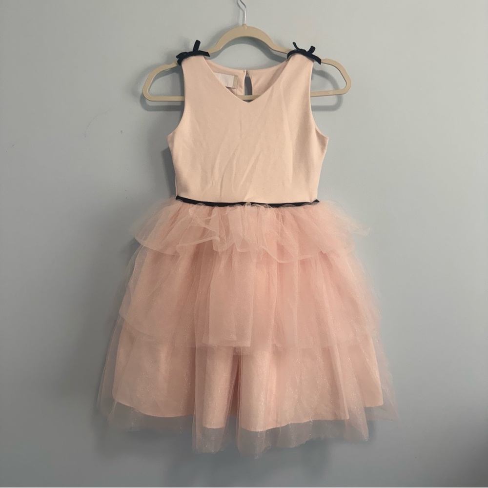 Nordstrom Rack Girls Pink Tulle Layered Dress Size 12